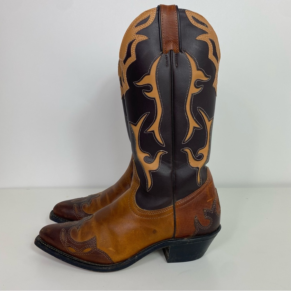 Silver Rebel cowboy boots leather women’s size 8